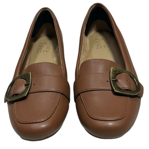 Naturalizer Kayden Moc Vegan Leather Loafer Faux Leather Flats Buckle Slip on - Picture 3 of 13